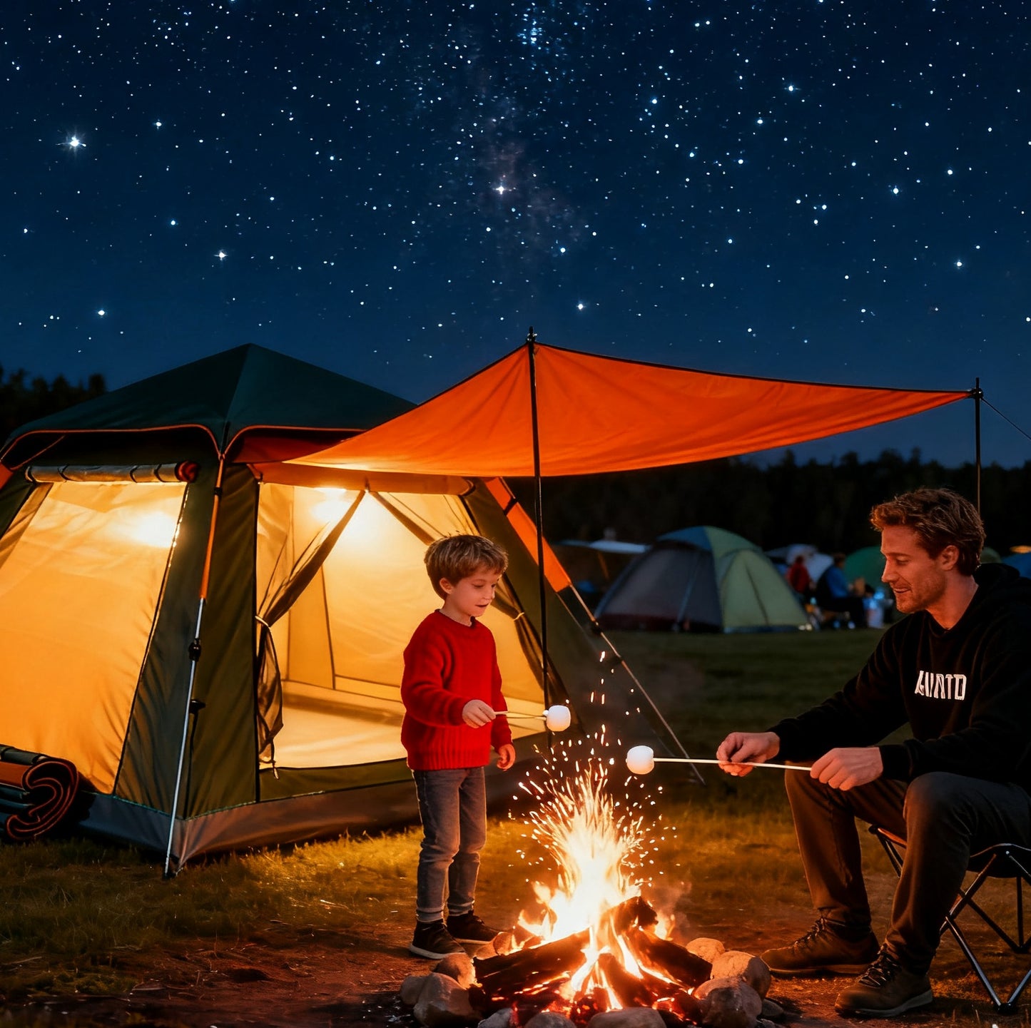 Instant Pop-Up Family Camping Tent (2–4 Person)