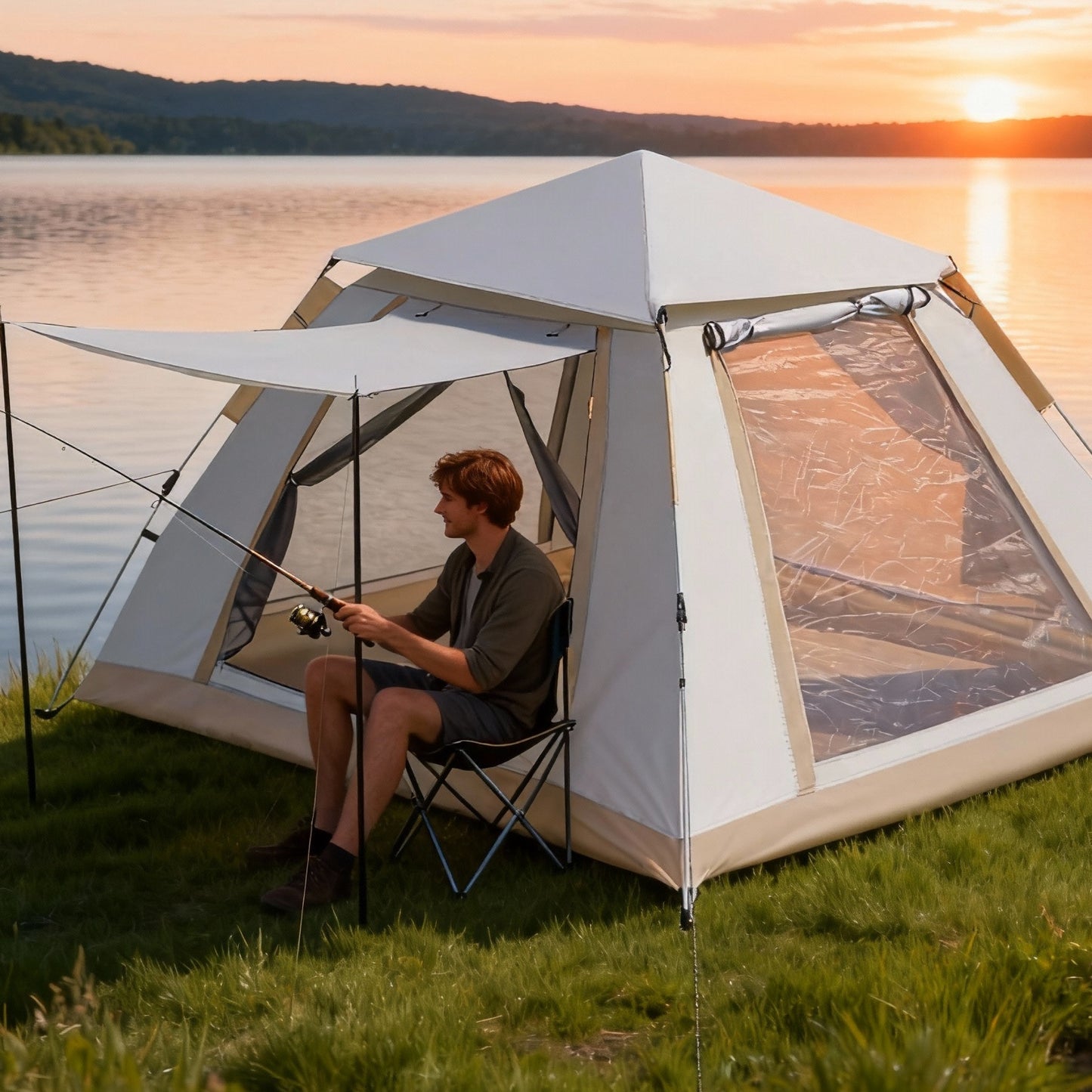 Instant Pop-Up Family Camping Tent (2–4 Person)